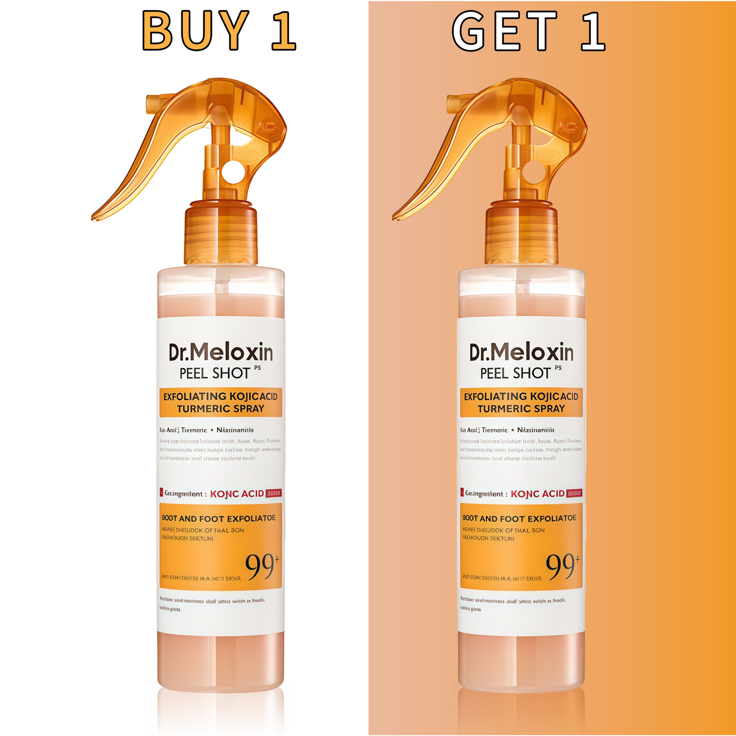 🚨Last 3 hours 50% off🔥Get Rid of Keratin Bumps Fast! Kojic Acid & Turmeric Peel Shot Spray✨ Smooth Skin, Zero Irritation | 🌿 Sensitive-Skin Safe | 👩⚕️ Clinically Tested