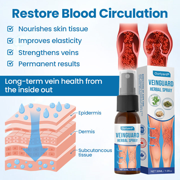 Ourlyard® VeinGuard Herbal Spray-✅ Clinically proven to eliminate varicose veins in just 7 days!