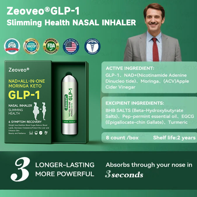 [Official Store] ZVOEVO® NAD+ ALL-IN-ONE MORINGA KETO GLP-1 Nasal Inhaler | ⏳ Fast Fat Burn & Metabolic Balance