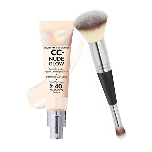 Today Only: 60% OFF｜Instant Discount + Free Professional Foundation Brush with Purchase-Enhanced Version